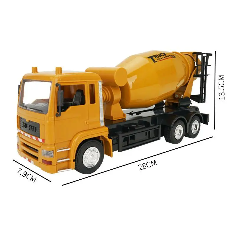 

RCtown 1/24 10CH RC Truck Cement Mixer Engineering Truck 360 Rotation RC Dump Truck With Simulated Music Car Toy