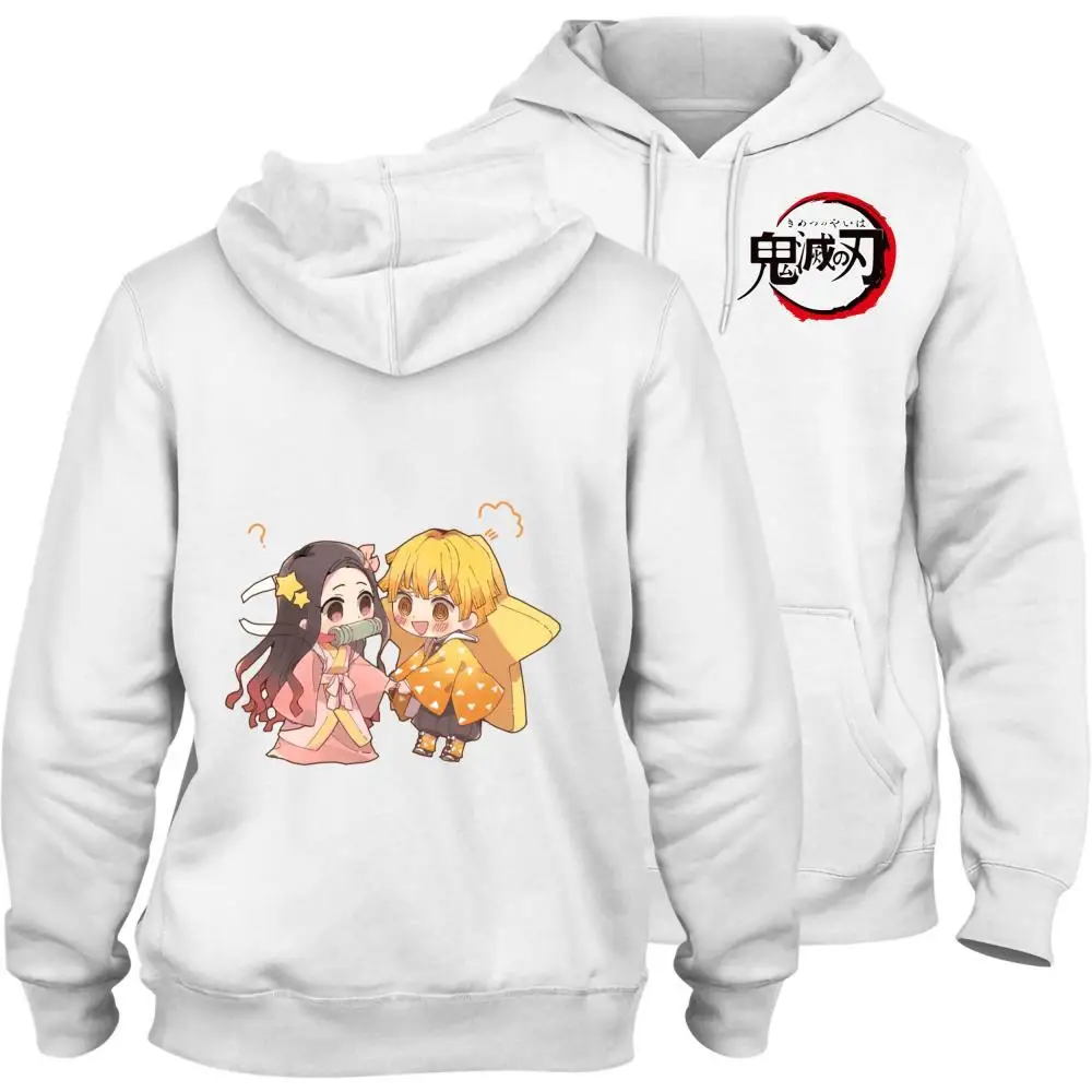 

Demon Slayer Kochou Shinobu Pattern High-Quality 100% Cotton Hooded Sweatshirt With Pocket Fleece Inside Winter Activewear