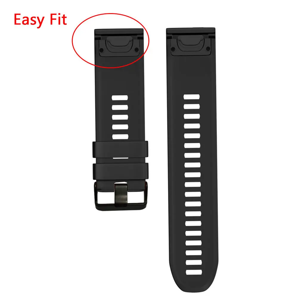 Ремешок силиконовый для смарт-часов Garmin Fenix 7 7X 7S 5X 5 5S 6S 6X 6 Pro 3 3HR Forerunner 935 945 26 22 20 |