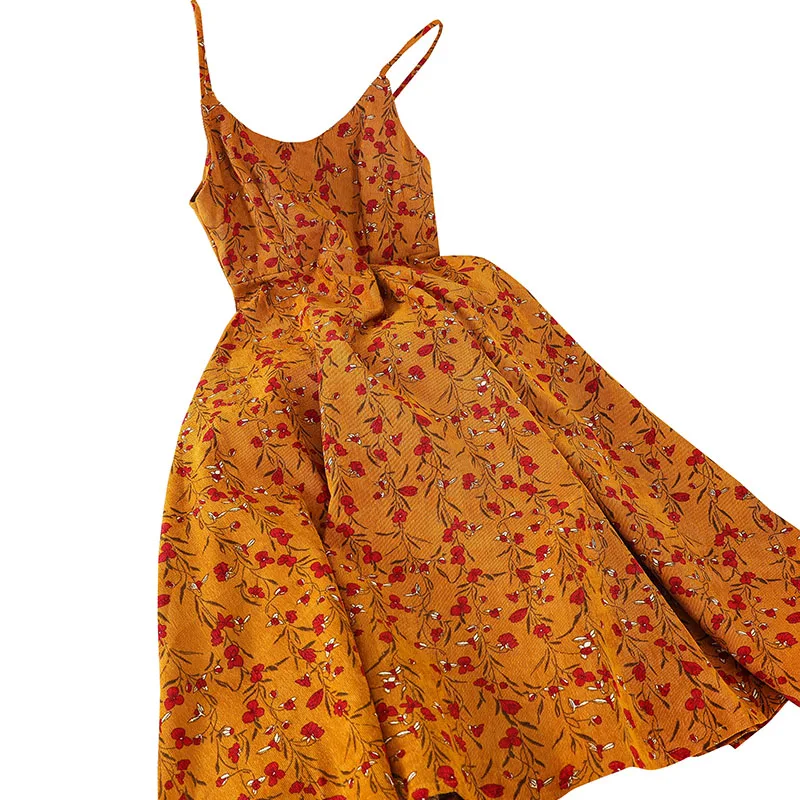 2019 Новая модная женская одежда вельветовое платье на бретельках зимнее платья M294