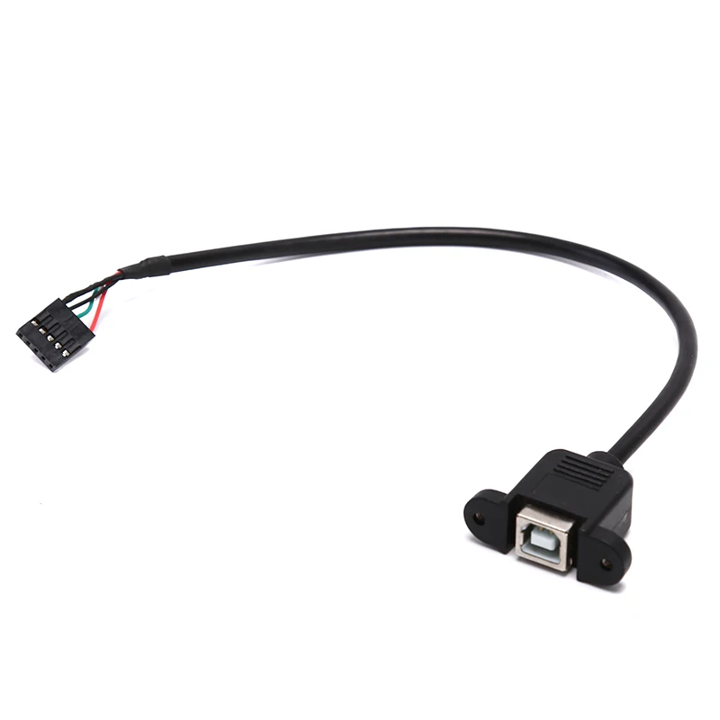 

30cm USB B Female Panel Mount To 5 Pin Motherboard Printer Cable SD&HI