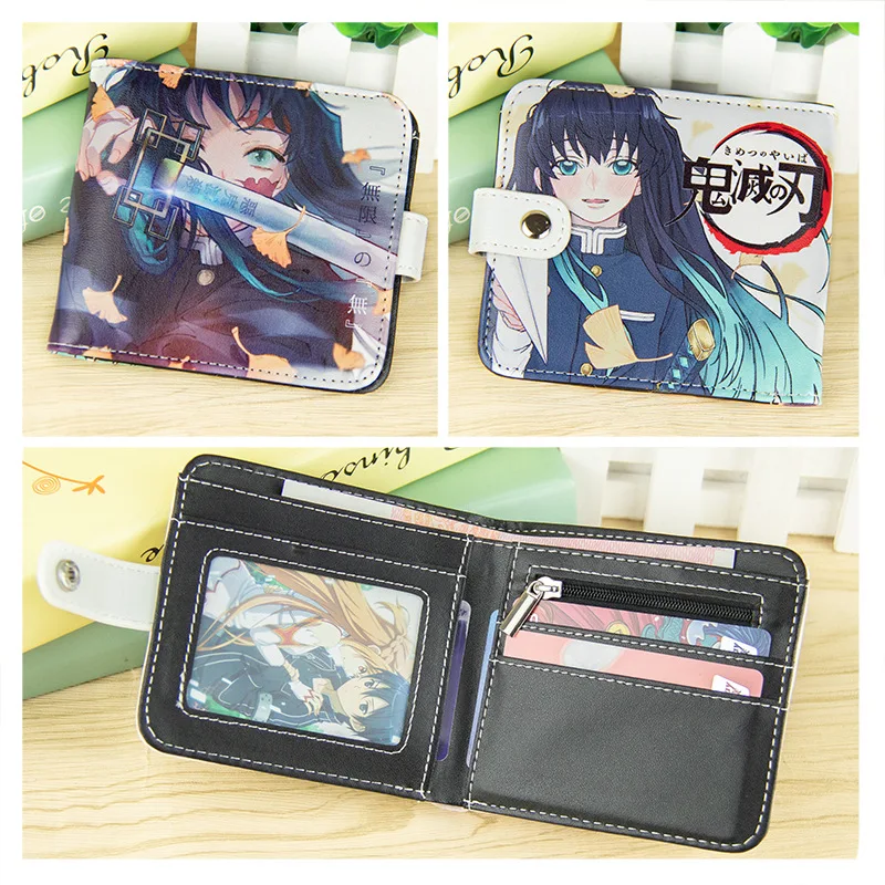 

Ghost Slayer's Blade Surrounding Coin Purse Cartoon PU Leather Wallet Cartoon Student Coin Purse Storage Bag Small Bag