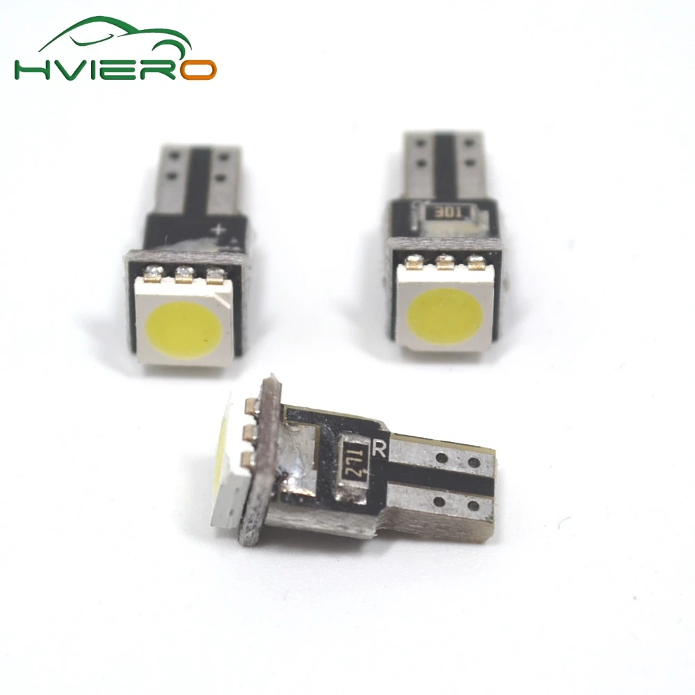 4 шт. Белый T5 5050 светодиодный 1smd приборные огни приборной панели Авто Датчик 1