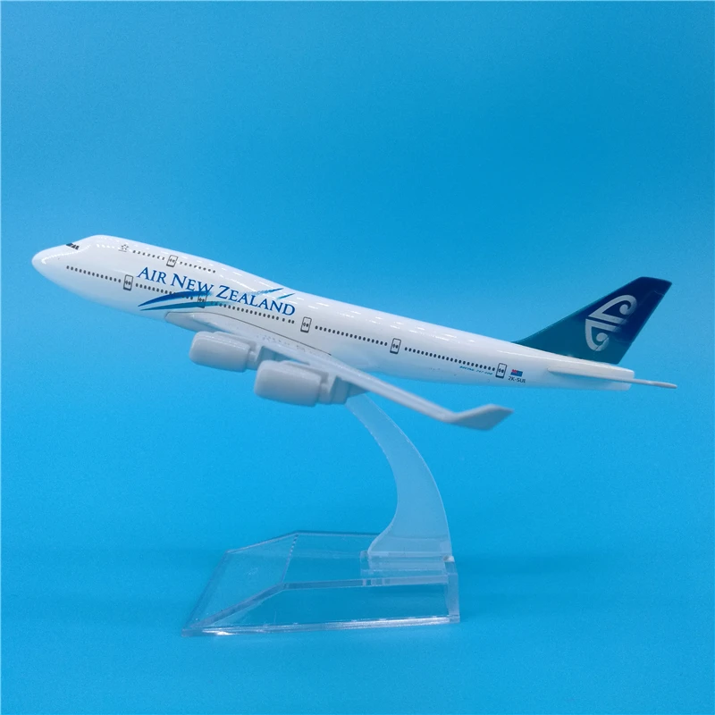 16 см Air New Zealand Boeing 747 металлический самолет Модель литья под давлением 1:400 масштаб
