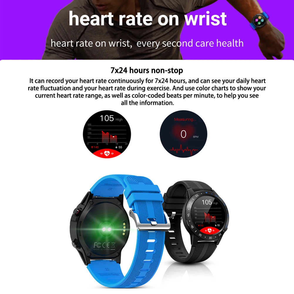 For M5 Smart Watch Waterproof Wristband Wearable Bluetooth Call GPS Men Women With Heart Rate Monitor Clock | Электроника