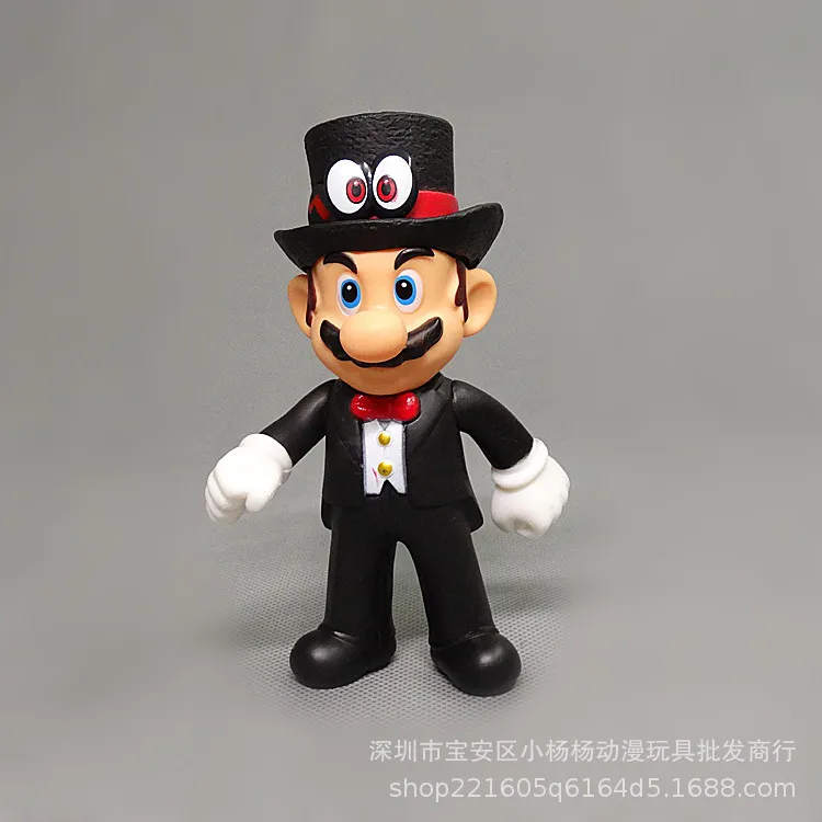 1 шт. Super mario bros мини Марио и Луиджи Йоши одна часть фигуры Действие игрушки ПВХ