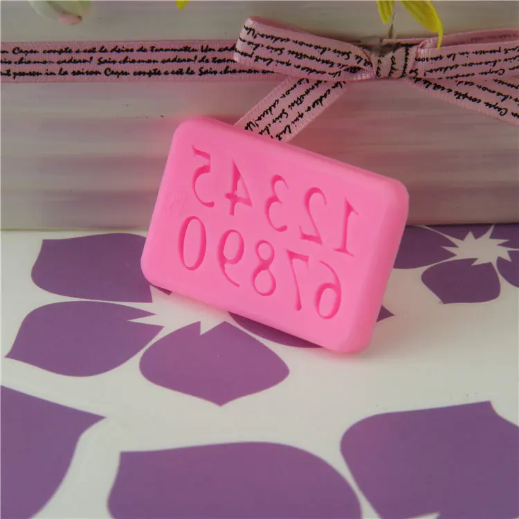 0 9 цифр DIY Инструменты для украшения тортов из мастики силиконовые формы