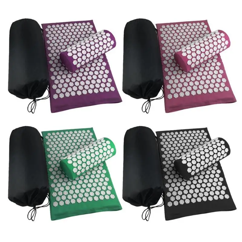 Массажные подушечки Lotus для акупунктуры облегчение боли в спине Акупрессура