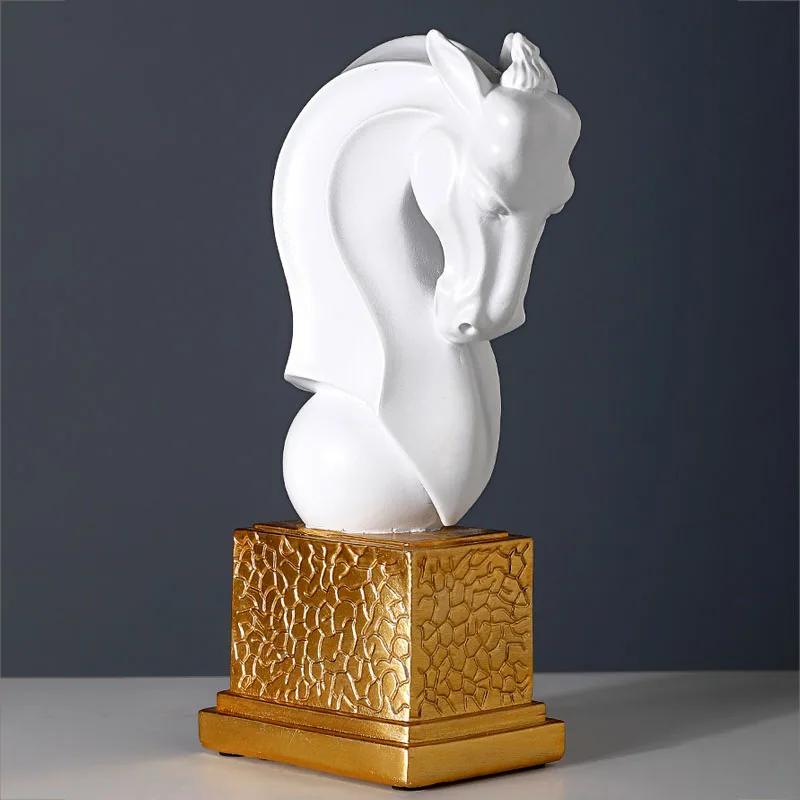 Домашняя Декоративная скульптура из смолы лошадь украшения Гостиная вход в виде