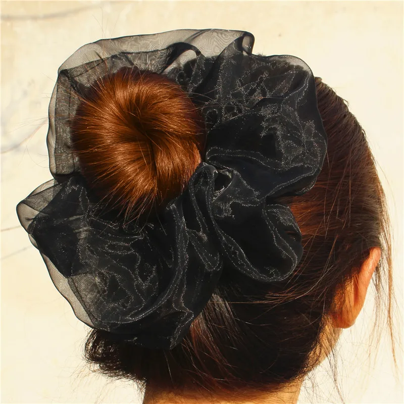 2 размера женские Супер цветные мягкие марлевые резинки для волос более веревка