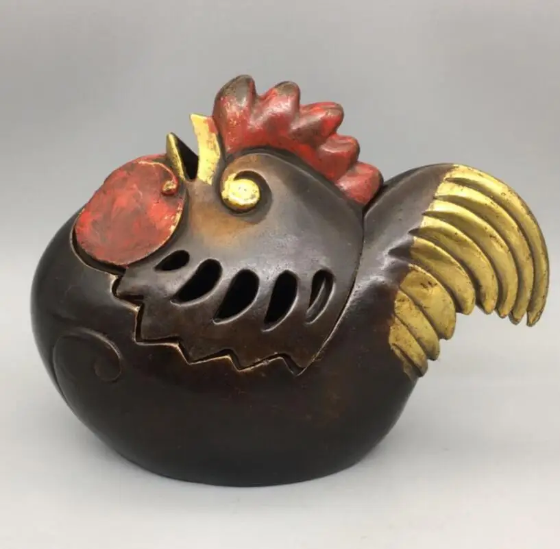 

Китай (материк) Латунь recruit богатство курицы курильница статуя ремесел