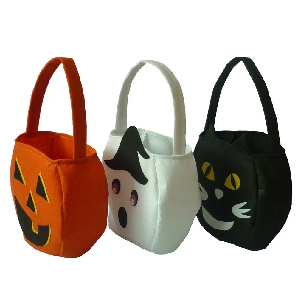 Хэллоуин вечеринки с этой корзина для сладостей призрак Праздничная Тыква Белый