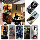 Чехол для телефона Xiaomi Redmi Note 8 8T 7 7A 9 9A 9S 8A 4 5 6 Pro, черный чехол, модный роскошный мотоциклетный чехол с крестом