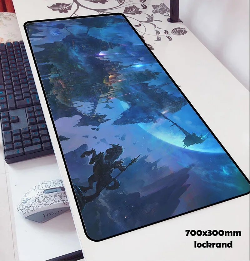 Коврик для мыши dark fantasy подставка под запястье 70x30 см компьютерный игровой коврик