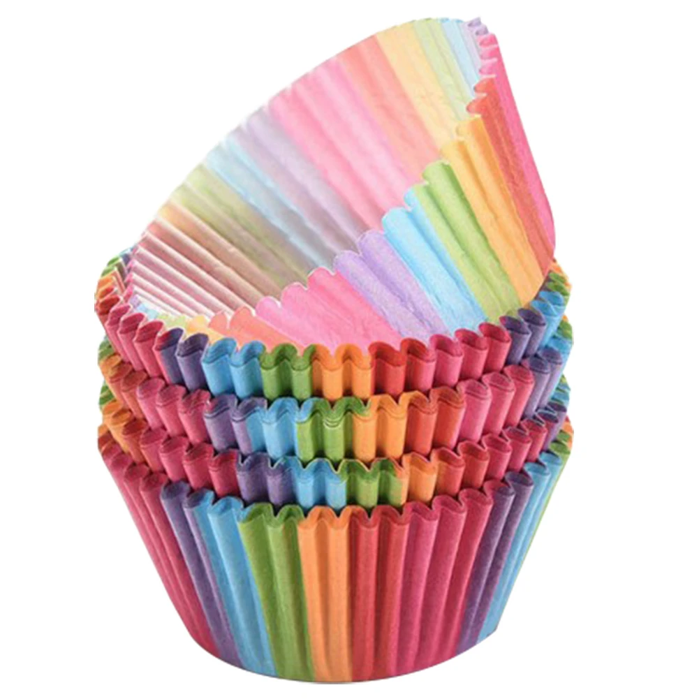

100Pcs/pack Cake Muffin Cupcake Paper Cups Cake box Cupcake Liner Kitchen Baking Accessories Cake Mold Small Muffin Boxes NEW