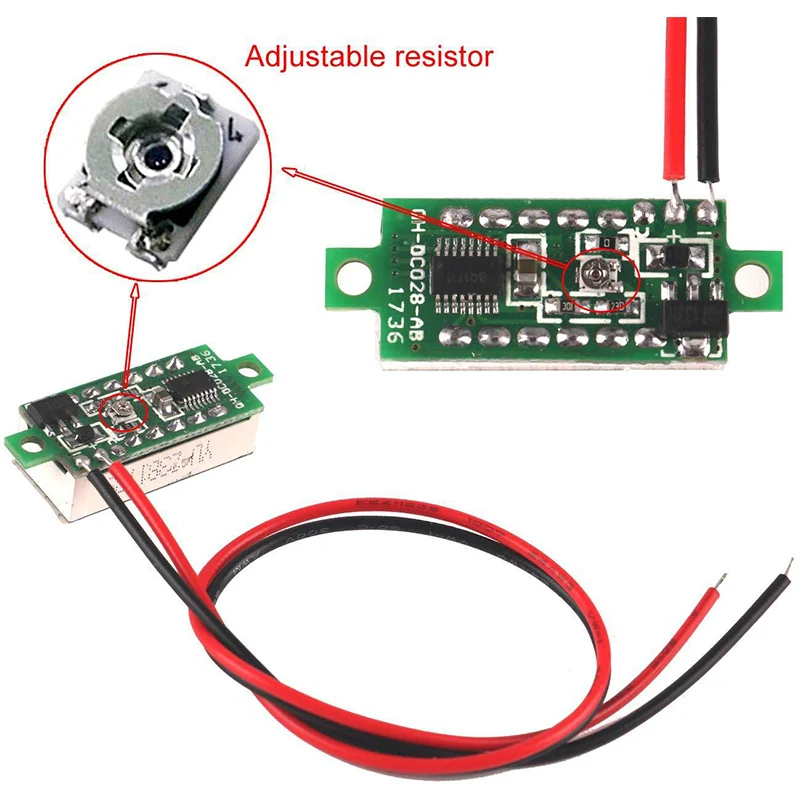 0.28 Inch Mini LED Display 0-100v 3-wire System Voltmeter Measurement Tool 200ms Speed/time Accuracy | Инструменты