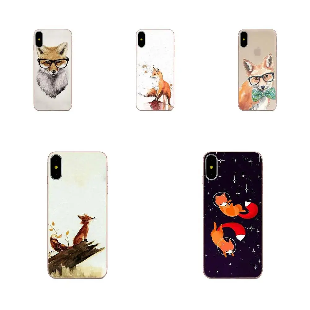 Чехол из ТПУ с очками Mr Fox для Huawei Honor Mate 7 7A 8 9 10 20 V8 V9 V10 V30 P40 G Lite Play Mini Pro P Smart |