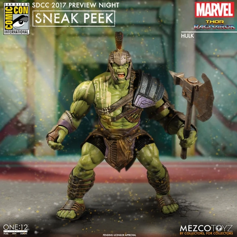 MEZCO Ant 1/12 ТОР 3 Халк Гладиатор издание настоящий Marvel мобильный режим причастия