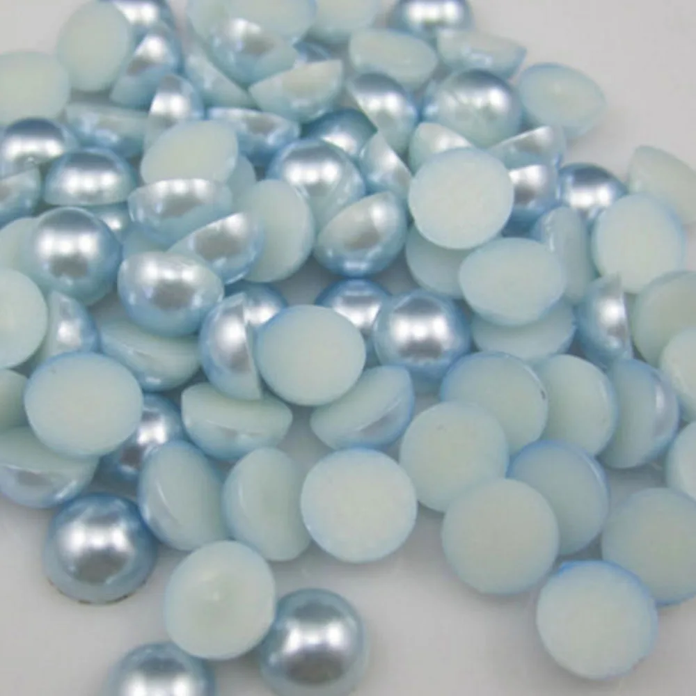 1 упаковка разноцветные искусственные жемчужины полукруглые зеркальные