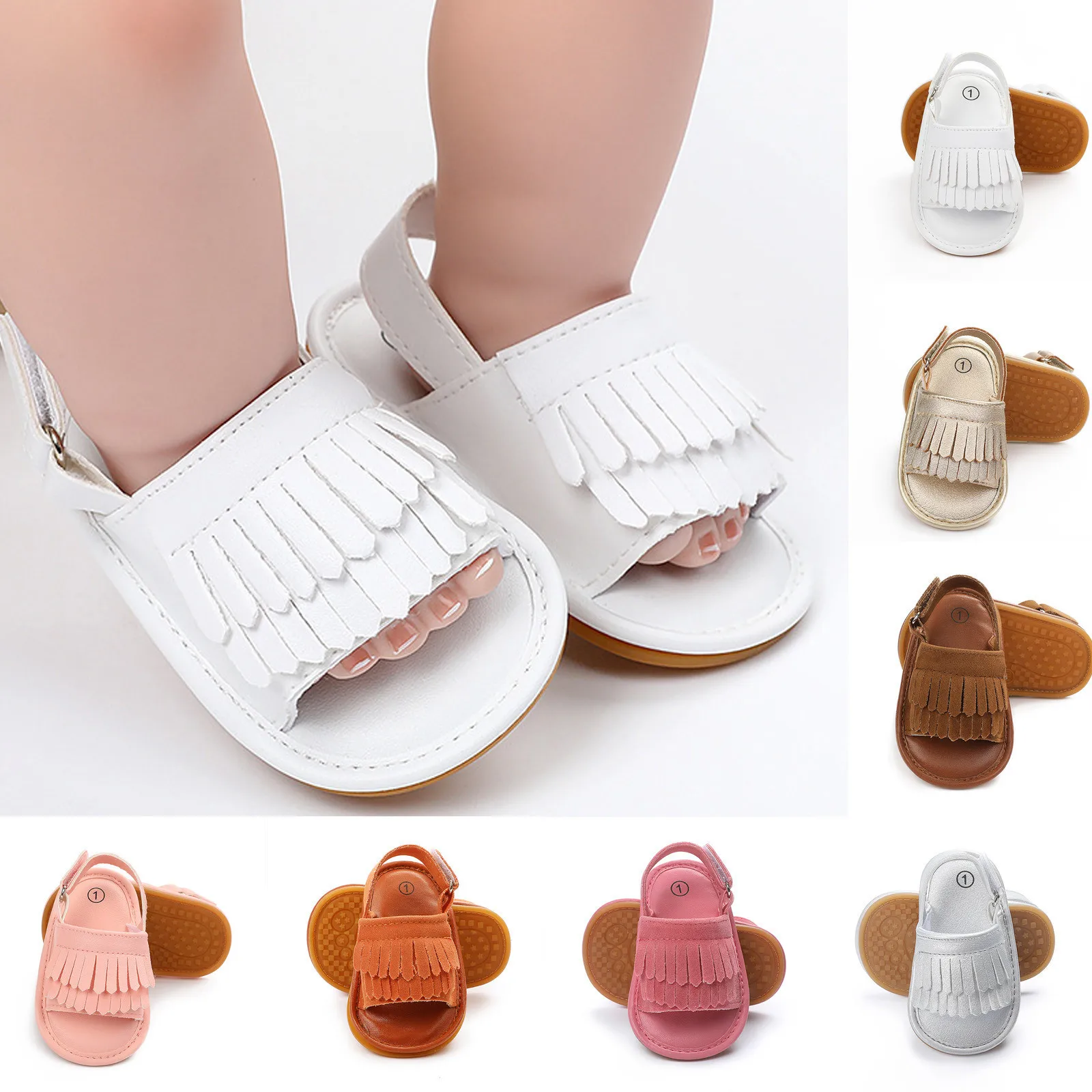 

Fashion Newborn Infant Baby Girls Princess Shoes Bowknot Toddler Summer Sandals Children's Outdoor Non-slip Shoes 0-18M#25