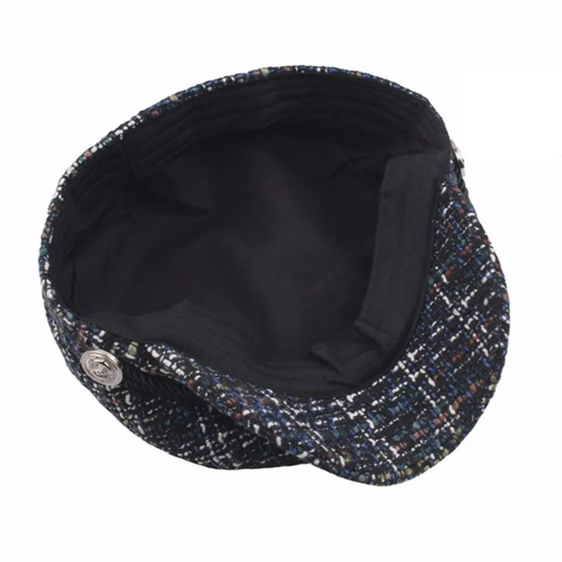 

SILOQIN New Style Elegant Women's Military Hats Snapback Autumn Winter Fashion Knit Flat Caps Leisure Tourism Sports Brand Hats