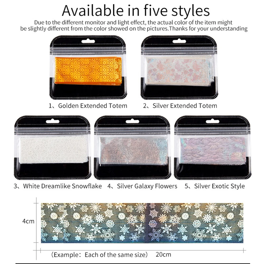 16 шт./компл. голографическое искусство ногтей переводная наклейка маленькие