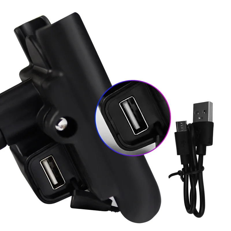 aluminium usb charger motorcycle bike bicycle handlebar rearview mirror phone holder for 4 6 5 inch cell phone gps support mount free global shipping