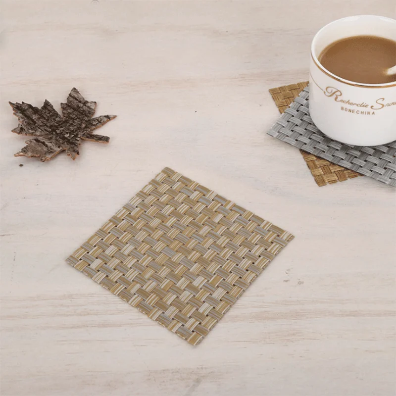 Сплошной цвет стол изоляционный коврик подставка ПВХ Нескользящая