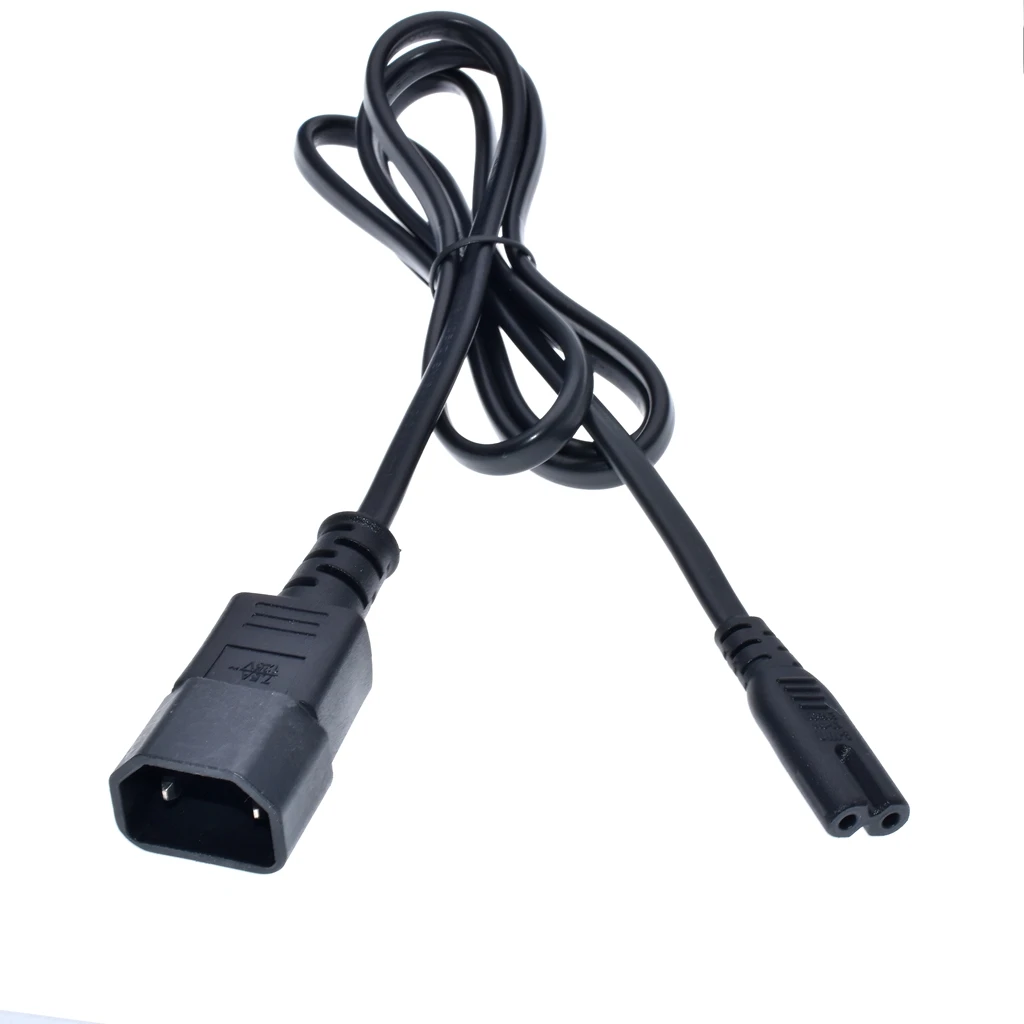 Кабель удлинитель IEC 320 C18 на Рисунок 8 C7 для PDU/UPS C14 2 контактный штекер плоский