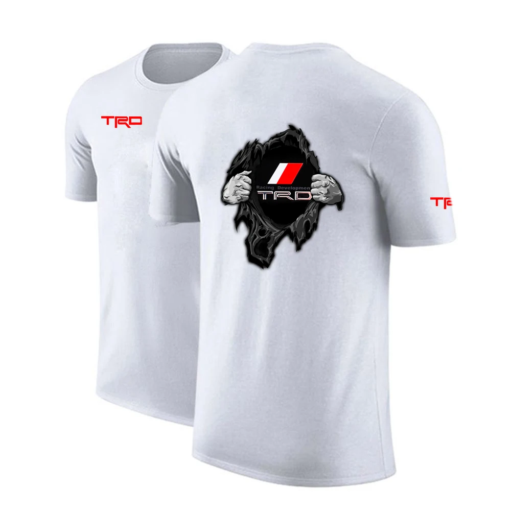 

Новые мужские Toyota TRD Автомобильные логотипы, удобные повседневные толстовки с коротким рукавом и принтом в стиле панк, футболки для отдыха, ...