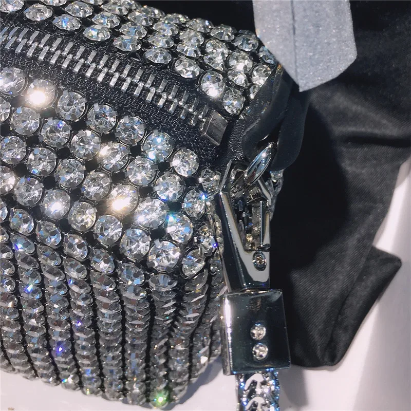 

2021Fashion Casual Rhinestone Handbag Bag Small 2020 New Diamond Small Square Bag Women Niche Design Shoulder Messenger Bags