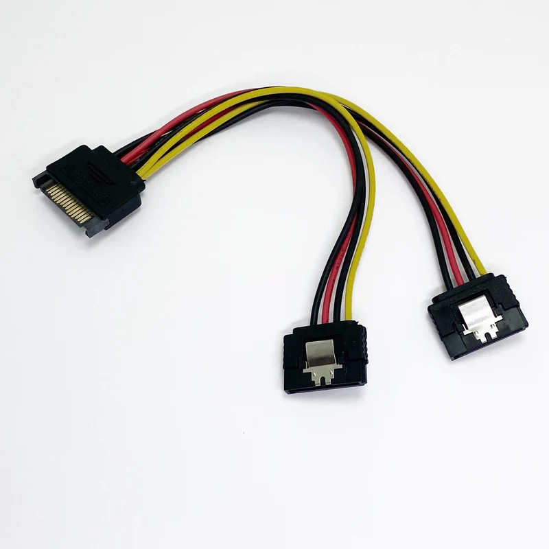 SATA II hard disk Power Male to 2 Female Splitter Y 1 to 2 extension Cable