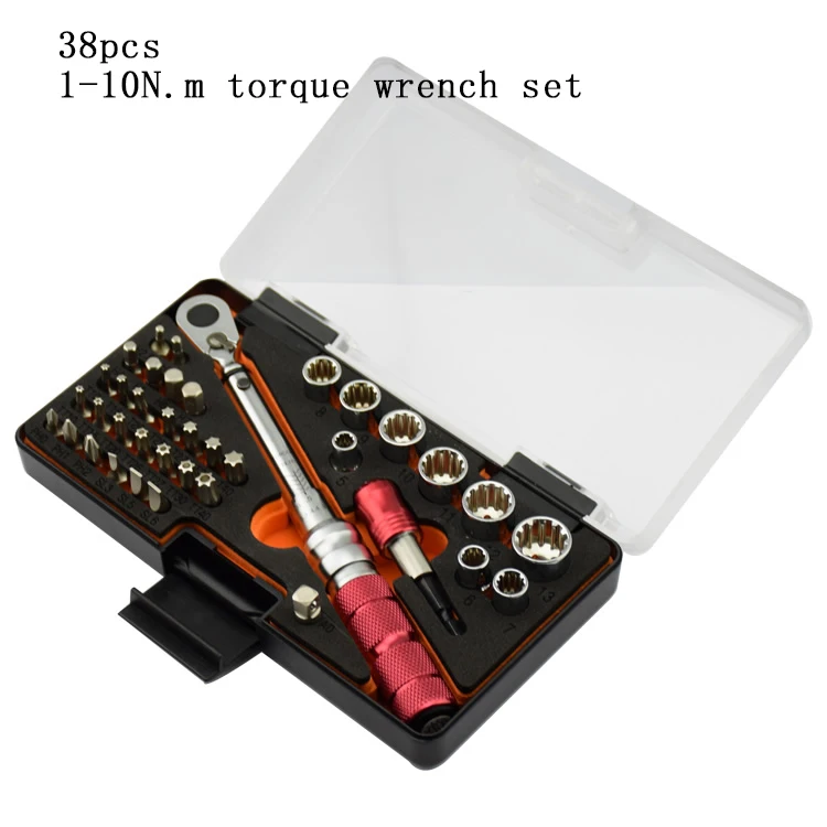 

1/4"DR adjustable Preset bike torque wrench set Bicycle repair tools kit ratchet machanical spanner