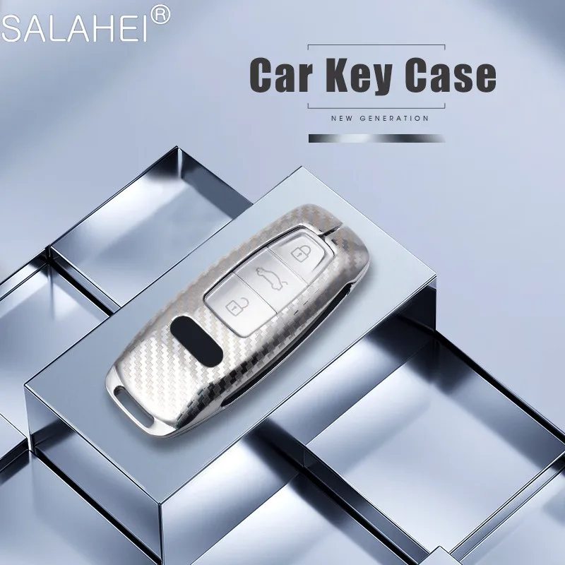 

Чехол для ключей автомобиля, из цинкового сплава и ТПУ, защита для Audi A6, C8, A7, A8, Q8 2018, 2019