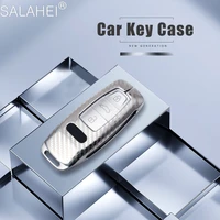 zinc alloytpu hot sales car key case cover protection for audi a6 c8 a7 a8 q8 2018 2019 styling interior accessories keychain