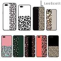 luxury fashion leopard print pattern phone case for oppo r9 r11 r15 r17 reno realme s plus normal 2z 3 5 c2 pro cover funda