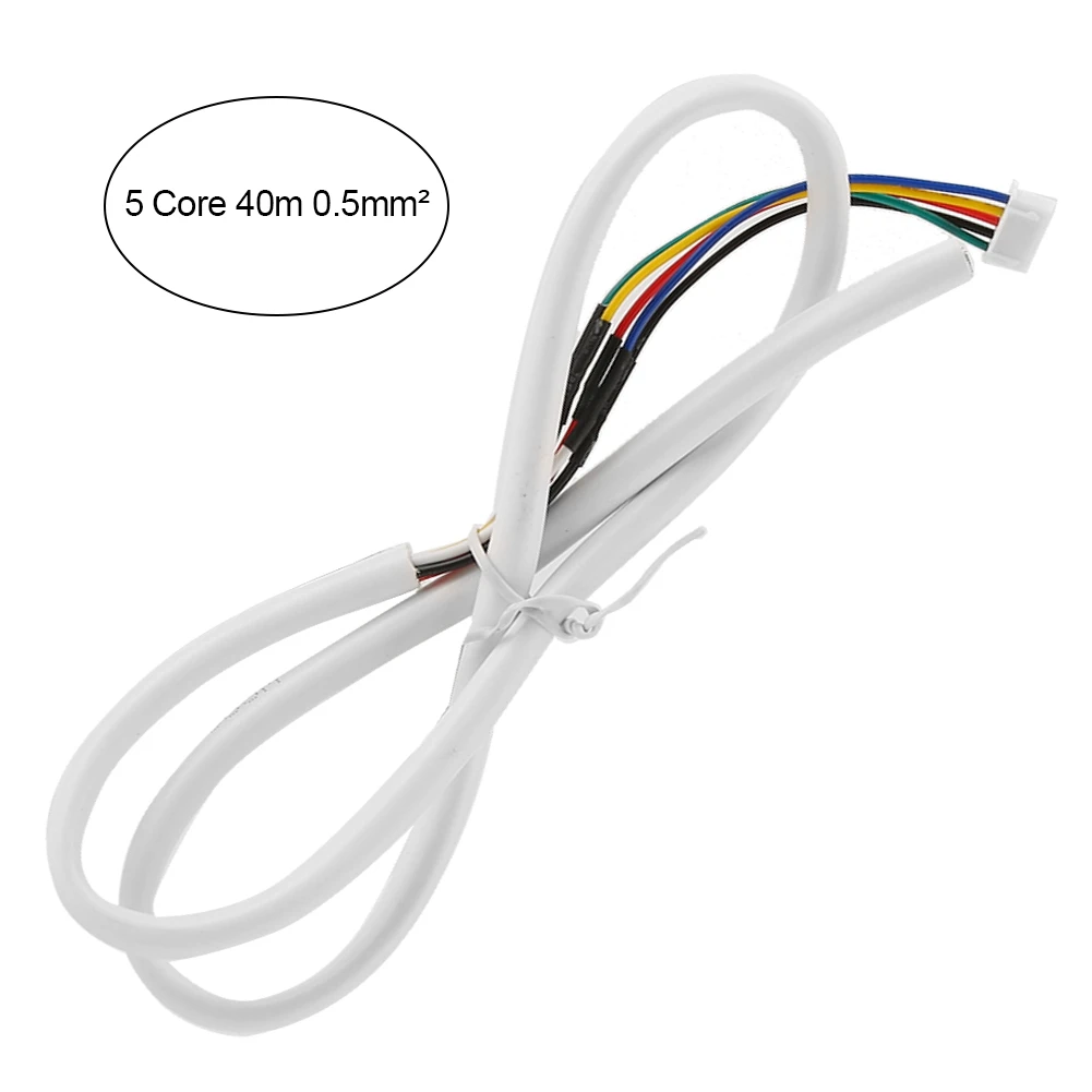 

40m 0.5mm² 5-Core Round Flexible Copper Cable Fit For Video Doorbell Intercom SystemDoorbell