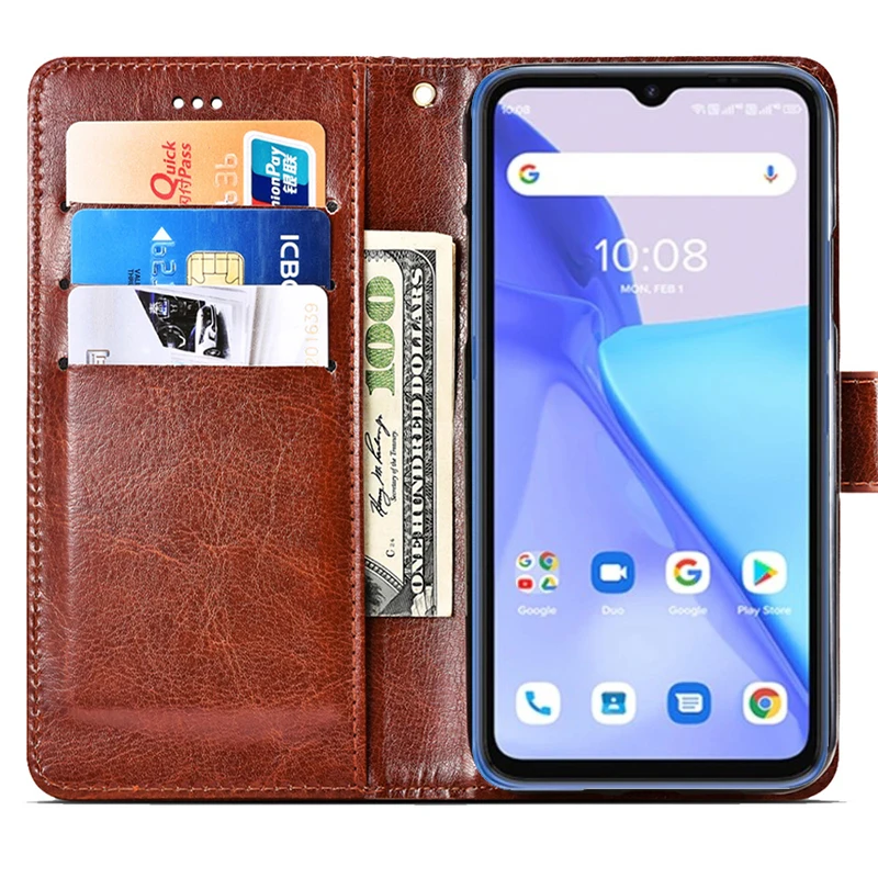 vintage plain pu leather case for umidigi power 5 wallet cover book stand magnetic phone holster for umidigi power 5 coque etui free global shipping