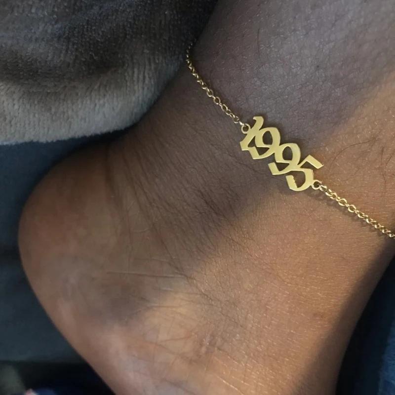 Браслеты на ногу из нержавеющей стали для женщин ножные браслеты под золото с