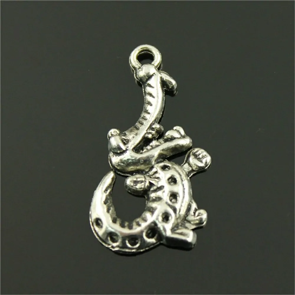8 шт Шарм крокодил животное Крокодил Кулон Подвески для изготовления ювелирных