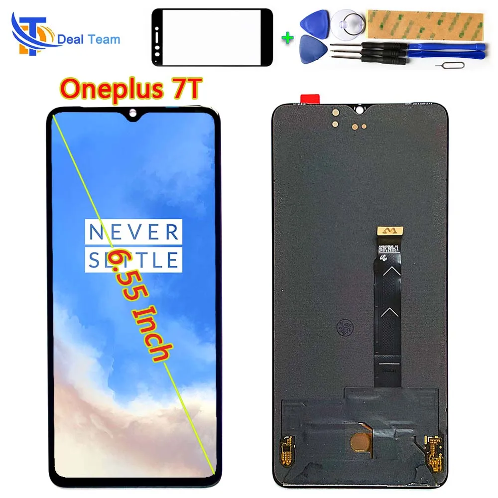 ЖК-дисплей 6 55 дюйма для OnePlus 7T сенсорный экран 1 + One Plus дигитайзер в сборе 2400*1080