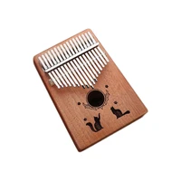 perfect sound quality 17 keys kalimba thumb piano mahogany finger piano solid wood beginner keyboard instrument christmas gift