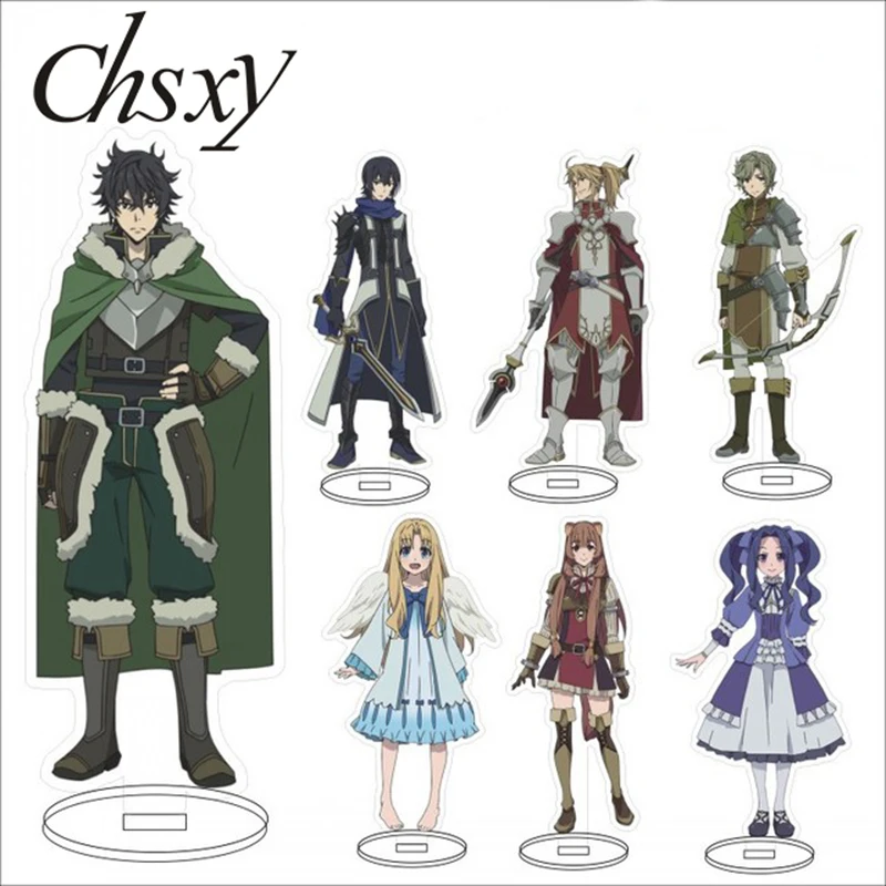 

Hot Anime The Rising of The Shield Hero Stand Model Plate Cosplay Raphtalia Firo Acrylic Figure Desk Decor Creative Fans Gifts