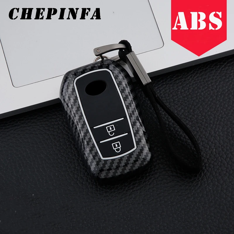 

ABS Car Key Case Full Cover For Toyota Camry Corolla RAV4 Modified Flip Folding Remote Key Shell Case 2/3/4 Buttons TOY43 Blade