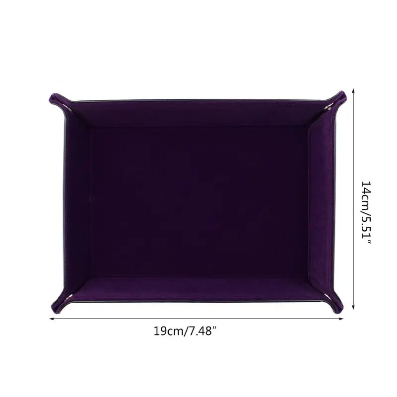 

G2AF Dice Tray organizador Portable trays decorative Folding Dice Rolling Tray for use as Game Dice Tray rangement organizer