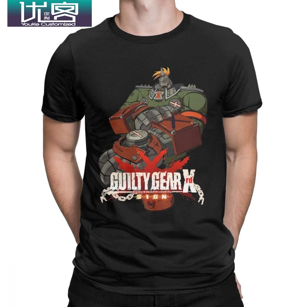 Мужская футболка Potemkin Xrd GG Guilty gear T Shirt Sign Fighting Video игровая плюс размер хлопковая