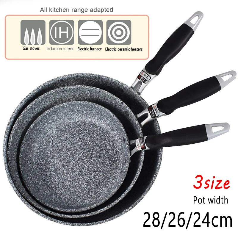 Ese Style Rice Stone Pan Non-stick Frying Pan With Anti-scal