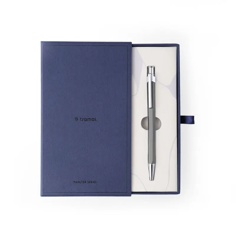 

Luxury Metal Hexagonal Ballpoint Pen Men Women Signature Writing Pens with Notebook Office Supplies DXAC