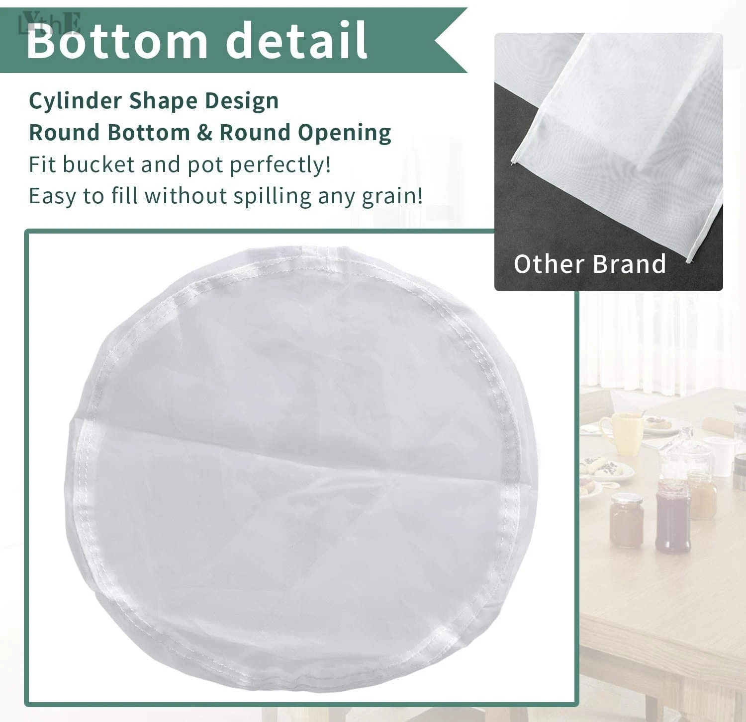 Многоразмерный многоразовый фильтр для пивоварения нейлоновый домашнего микрон