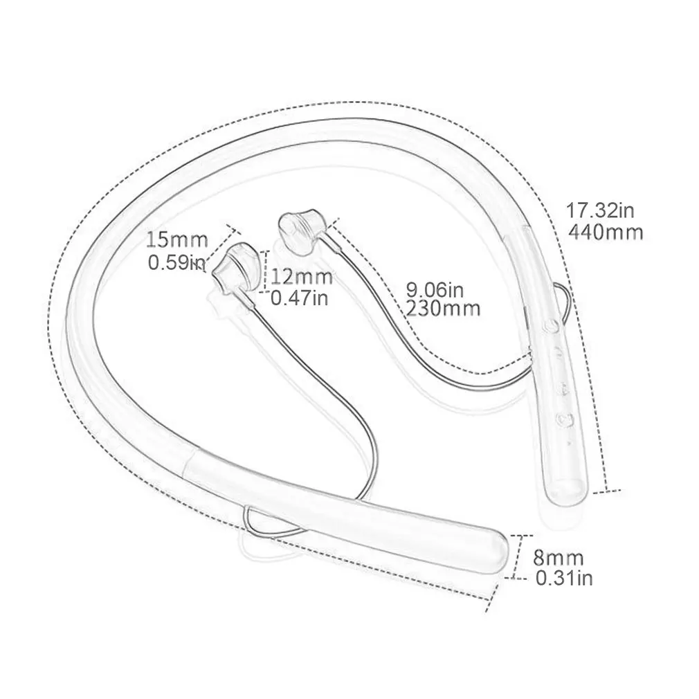 

Bluetooth Wireless Headset Bluetooth Wireless Sports Headset Earbuds with Magnetic Microphone Noise Reduction Function